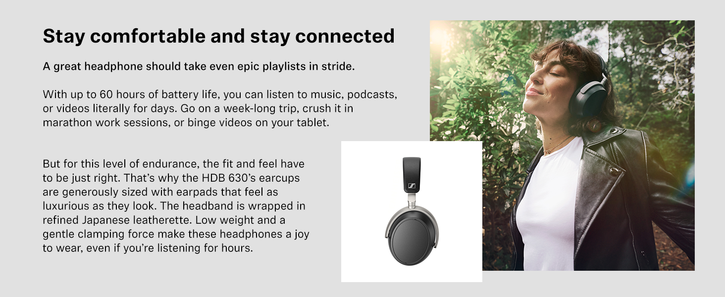 Sennheiser HDB 630 Wireless Over-Ear Headphones