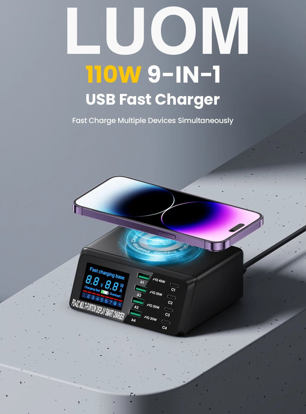 LUOM 110W Charging Station