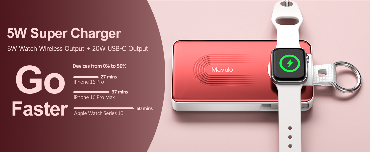 Designed for Apple Watch, Charge on Contact