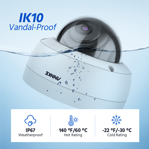 IK10 Vandal-Proof & IP67 Weatherproof
