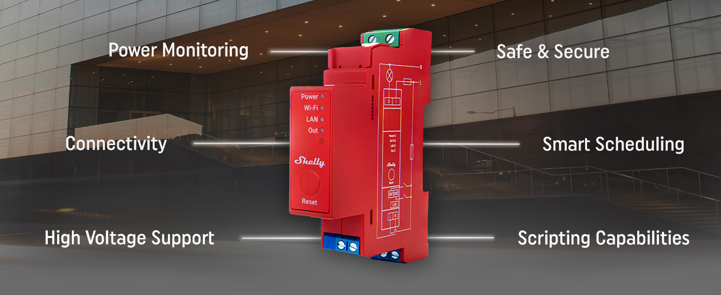 Shelly Pro 1PM - Product Features