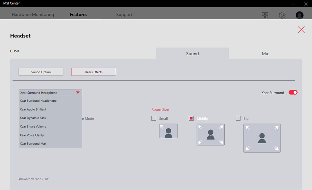 MSI VERSA 300 Wireless Gaming Mouse