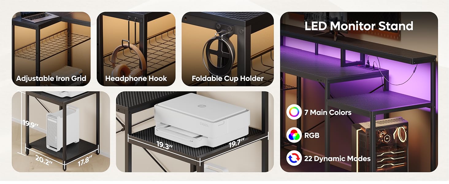 LED Computer Office Table