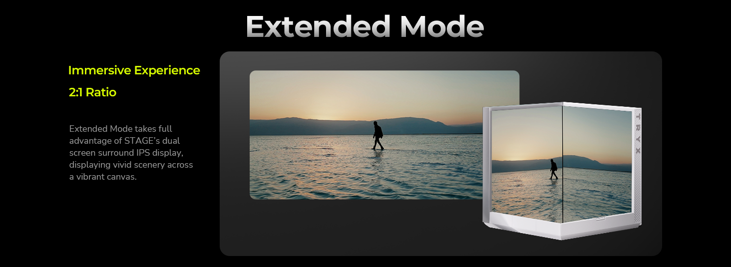 TRYX Stage 360 ARGB White 360mm AIO Dual 4.0 inch Screen IPS AIO Cooler 360mm Extended Mode