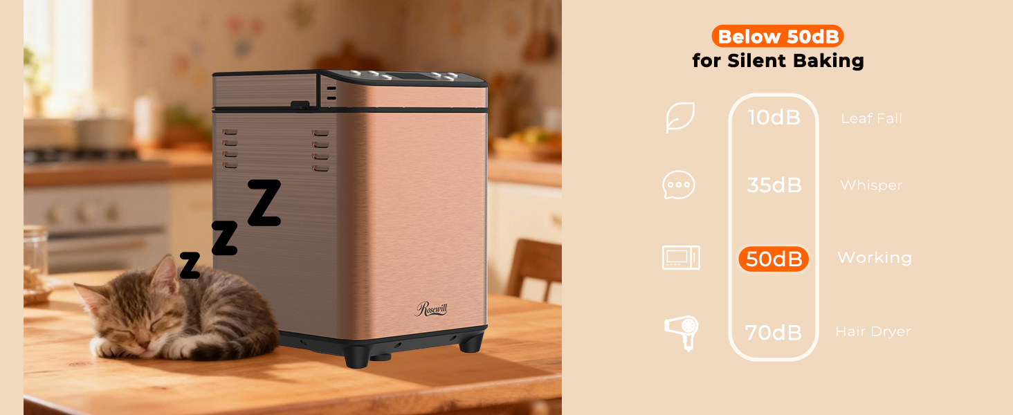 Rosewill 25-in-1 Automatic Bread Maker Machine