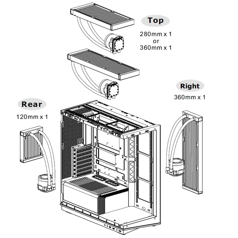 Thermaltake Stage 450 TG ARGB Mid Tower Chassis - Black