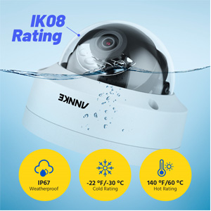 IP67 Weatherproof & IK10 Vandal-Proof