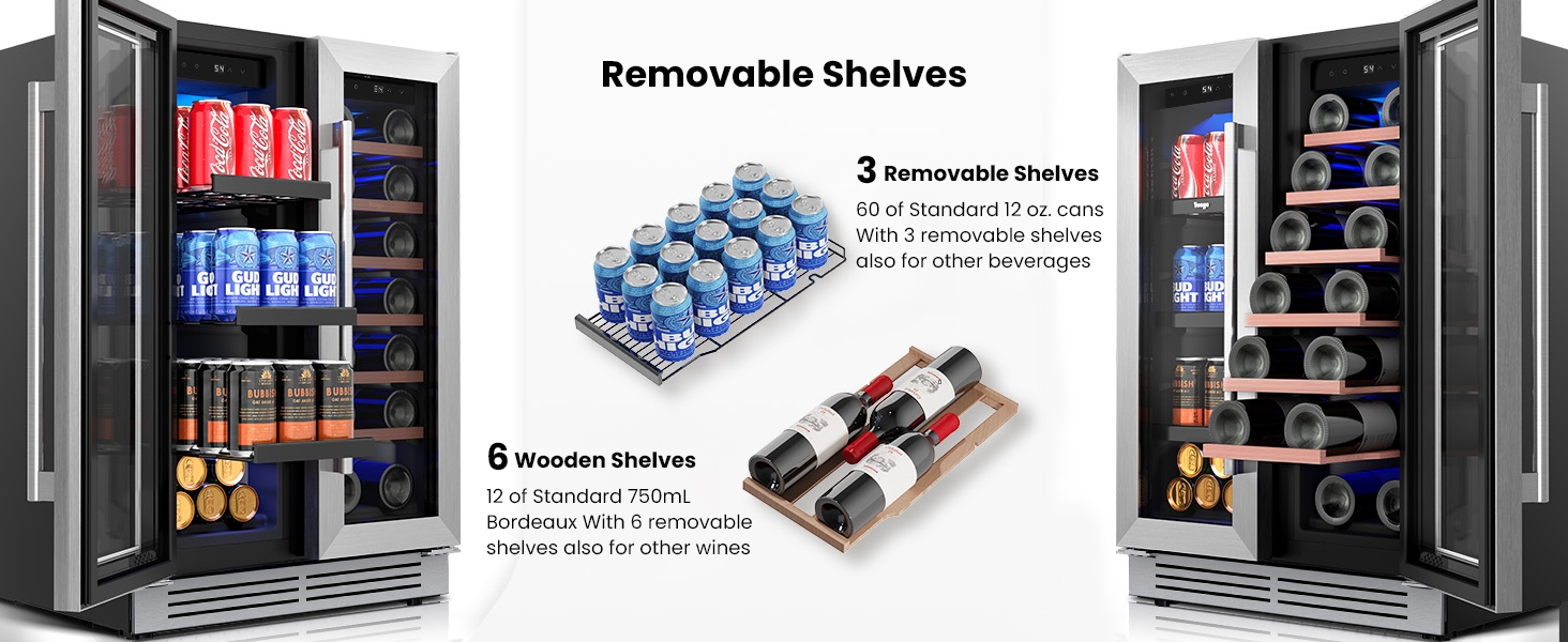 removable shelves