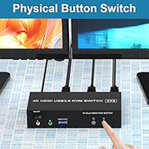 Switch by Panel button Press the panel button next to the indicator light to achieve one-click switc