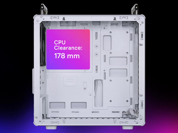 Cooler Master QUBE 340 Micro-ATX Compact -Tower PC Case - White