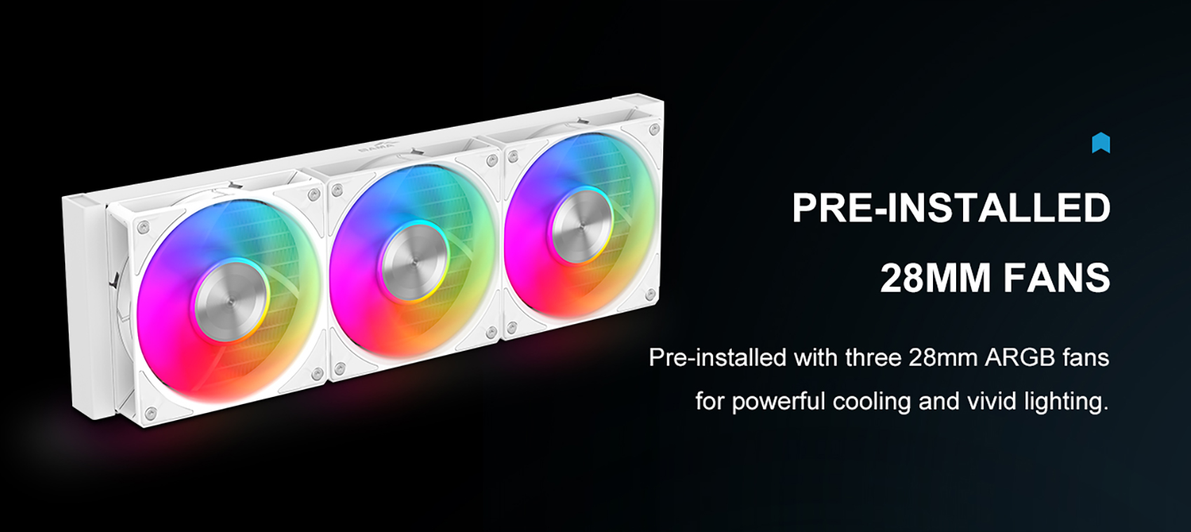 SAMA L70 360mm Liquid CPU Cooler AIO Cooler White