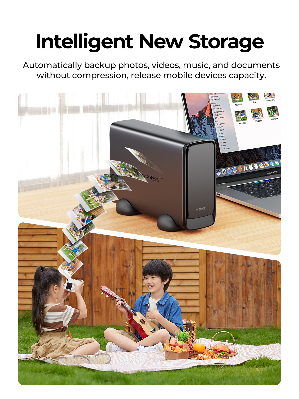 ORICO MetaBox Mini NAS Storage Personal Media Center for 3.5" HDD Networkable Enclosure (CD3520)