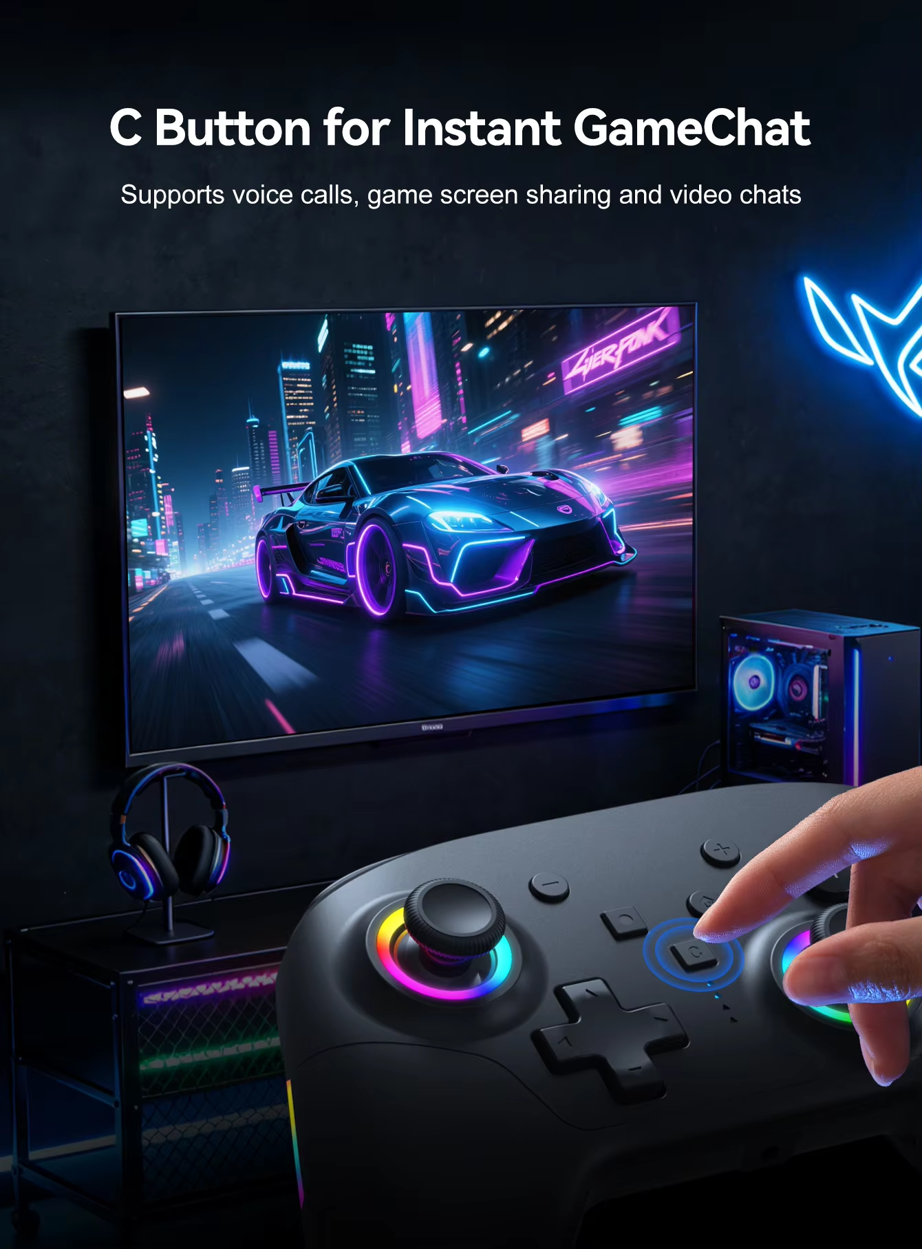 C Button for Instant GameChat