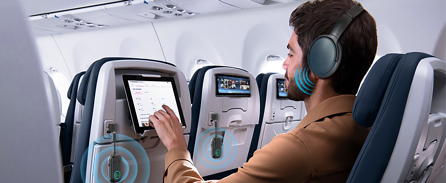 Bluetooth Transmitter Receiver, Aux Wireless Adapter Bluetooth 5.3, 2-in-1 Bluetooth Transmitter