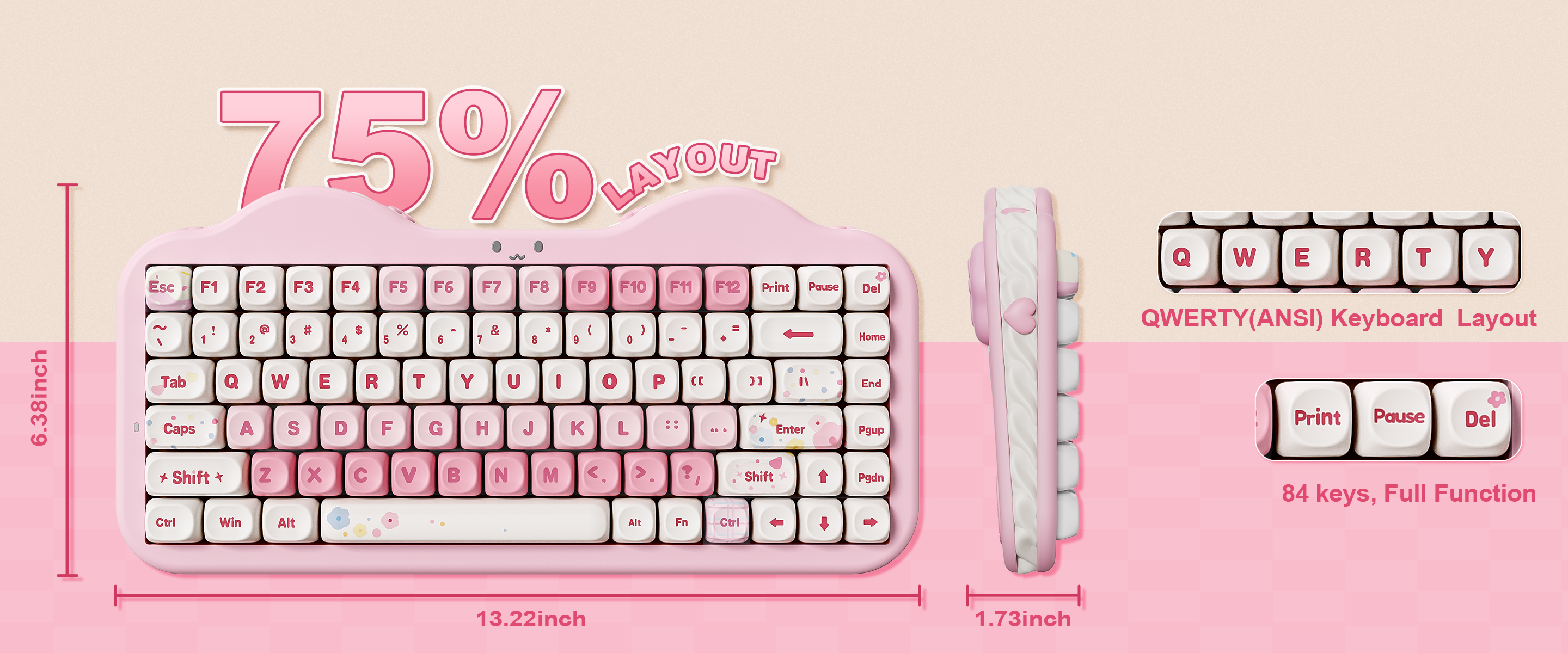 75% QWERTY Layout