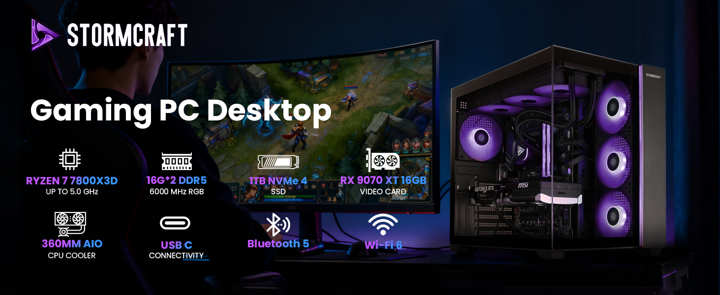 STORMCRAFT FALCON FA780XDCB-97BN1 Gaming PC