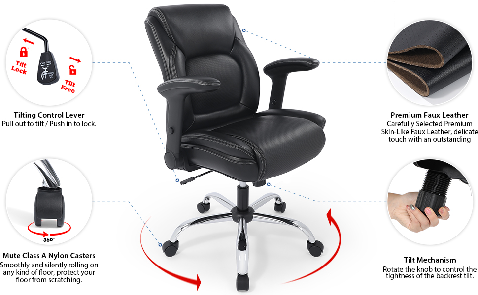 Details - Office Chair - Task Chair - Compture Chair - Executive Chair - Manager Chair