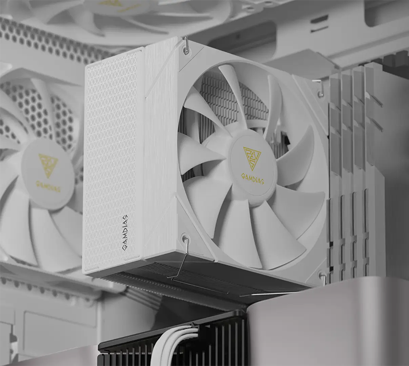 Gamdias BOREAS E2-410WH 120mm Hydraulic CPU Air Cooler