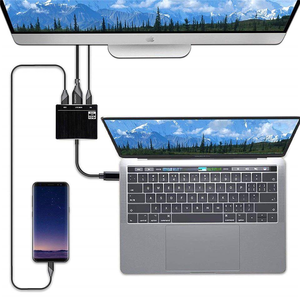 3-IN-1 Multifunction USB C HUB