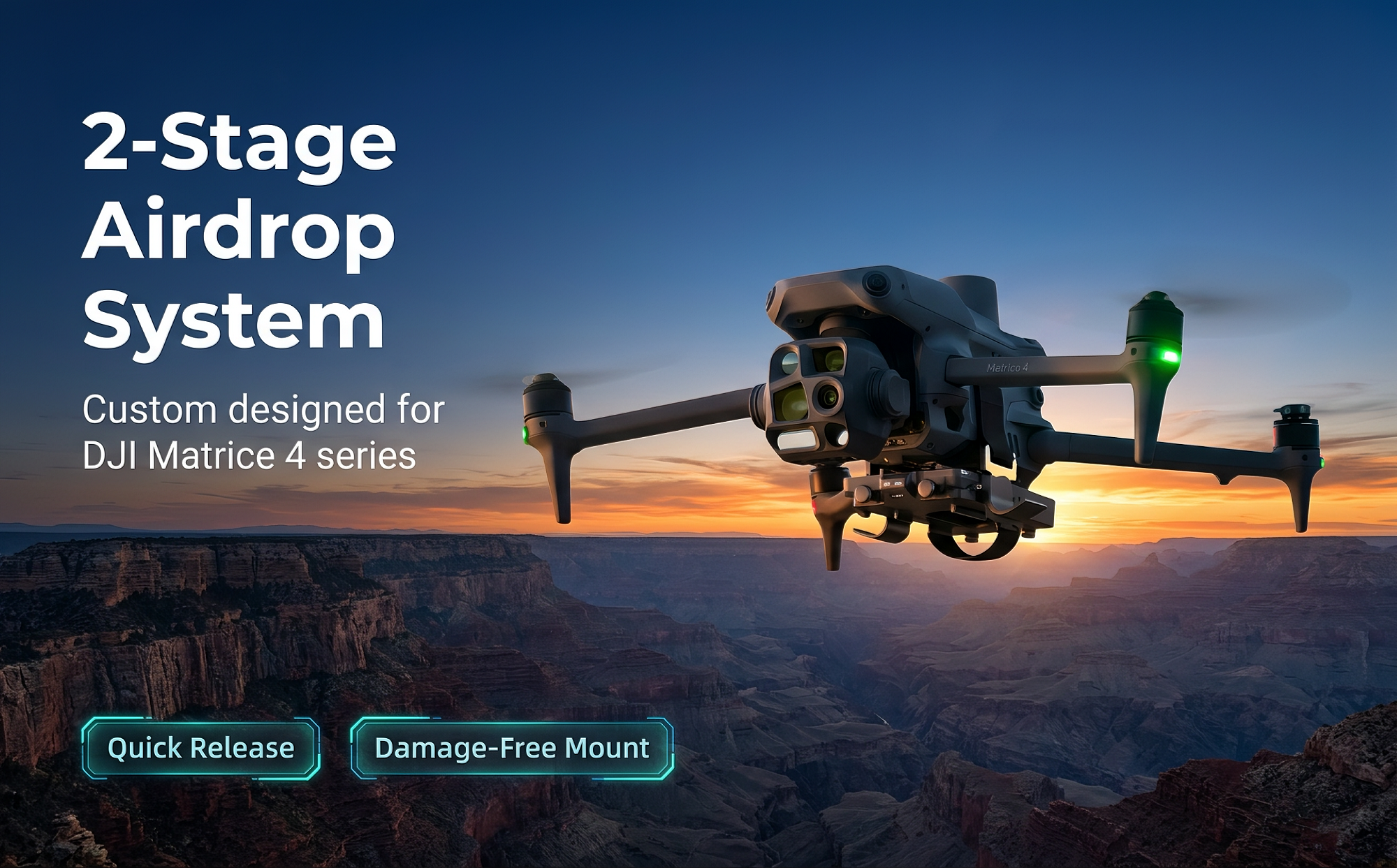 Details of the Matrix 4T/4E drone launcher