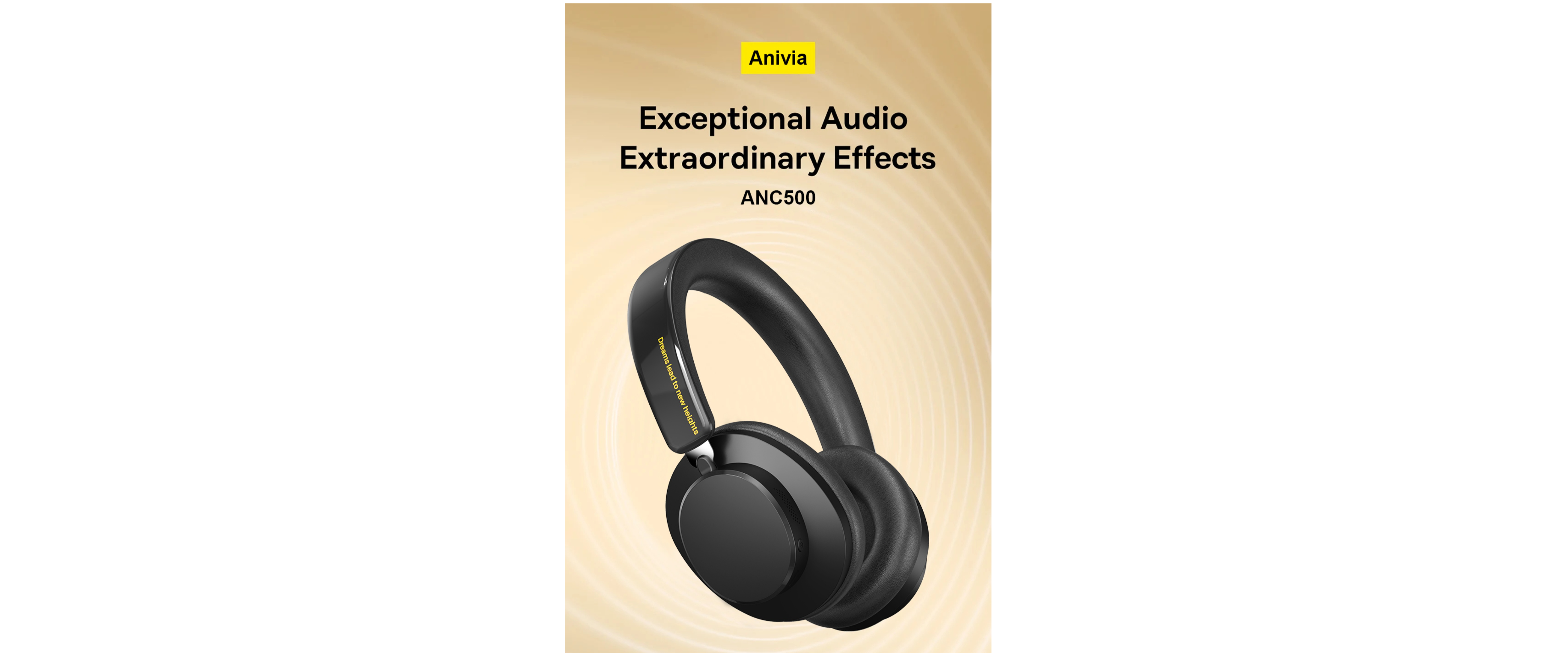 INMISS ANC500 | Wireless over ear headphones, premium audio