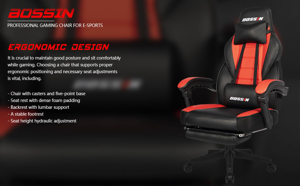 Bossin gaming chair recliner hot sale