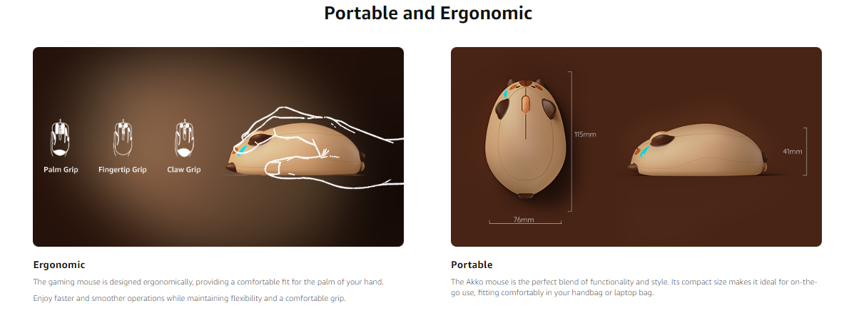 Wireless BT mouse compatible with Mac/Win system