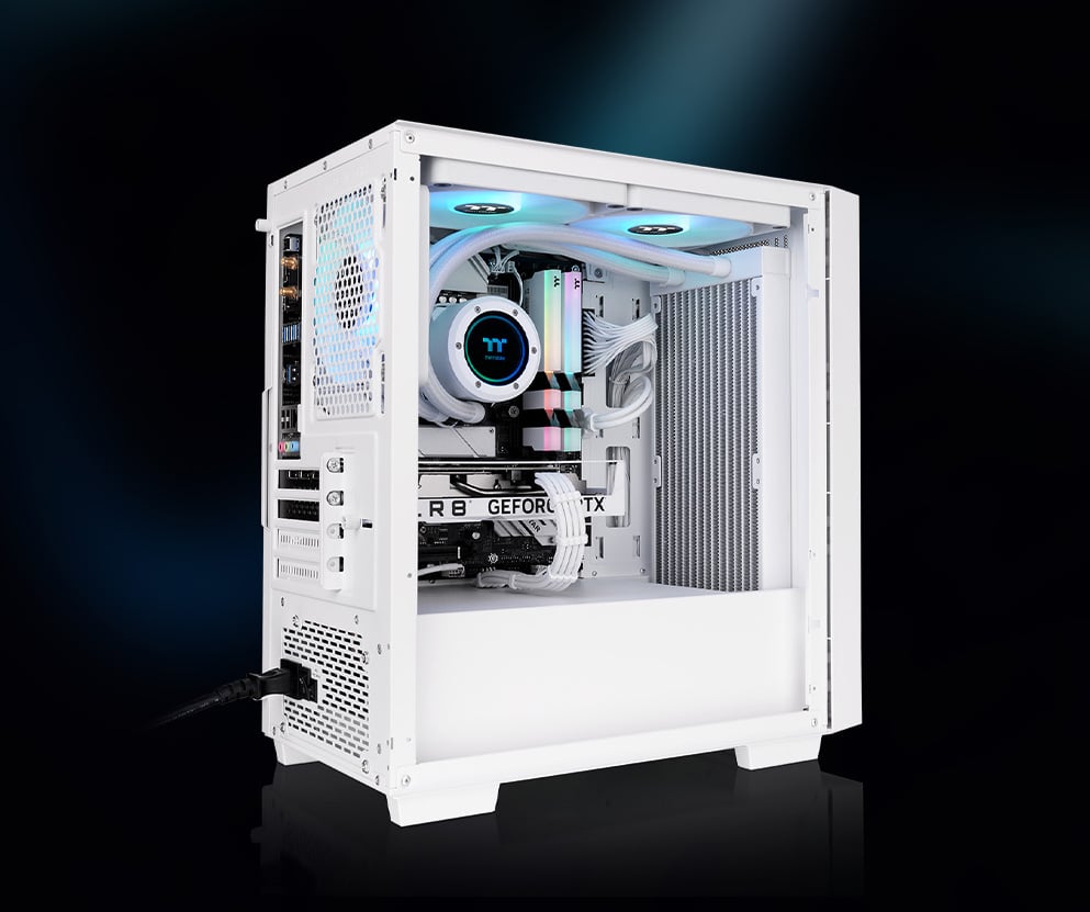Thermaltake Versa H16 TG ARGB Snow Micro Tower Chassis