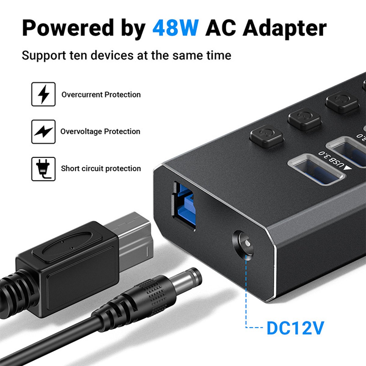 Powered USB Hub