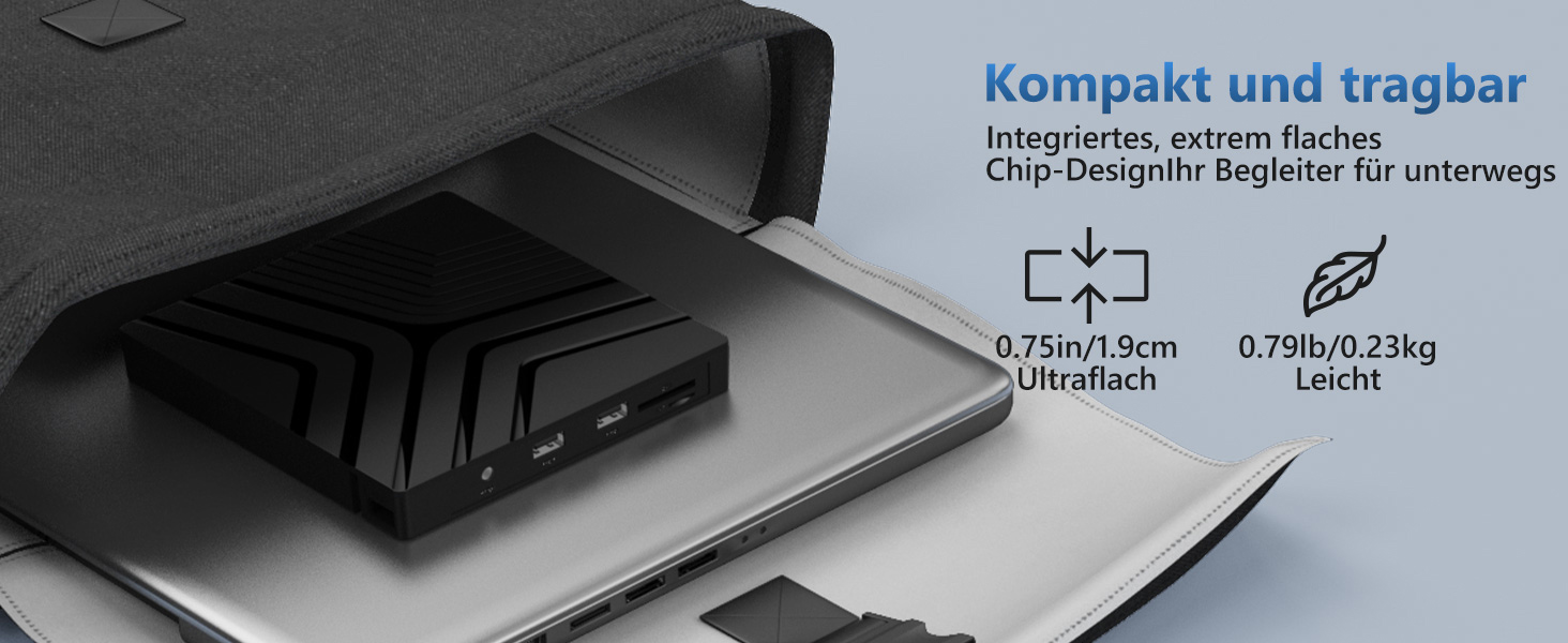 5 in 1 External DVD Drive for Laptop Desktop PC MacBook, USB 3.0 Type C External DVD Burner Optical