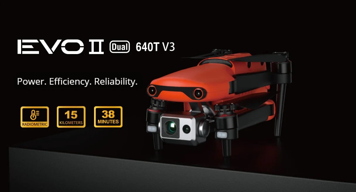 Autel Robotics EVO II Dual 640T V3 Thermal Drone Rugged Bundle 50MP Picture include 7.9" Smart Contr