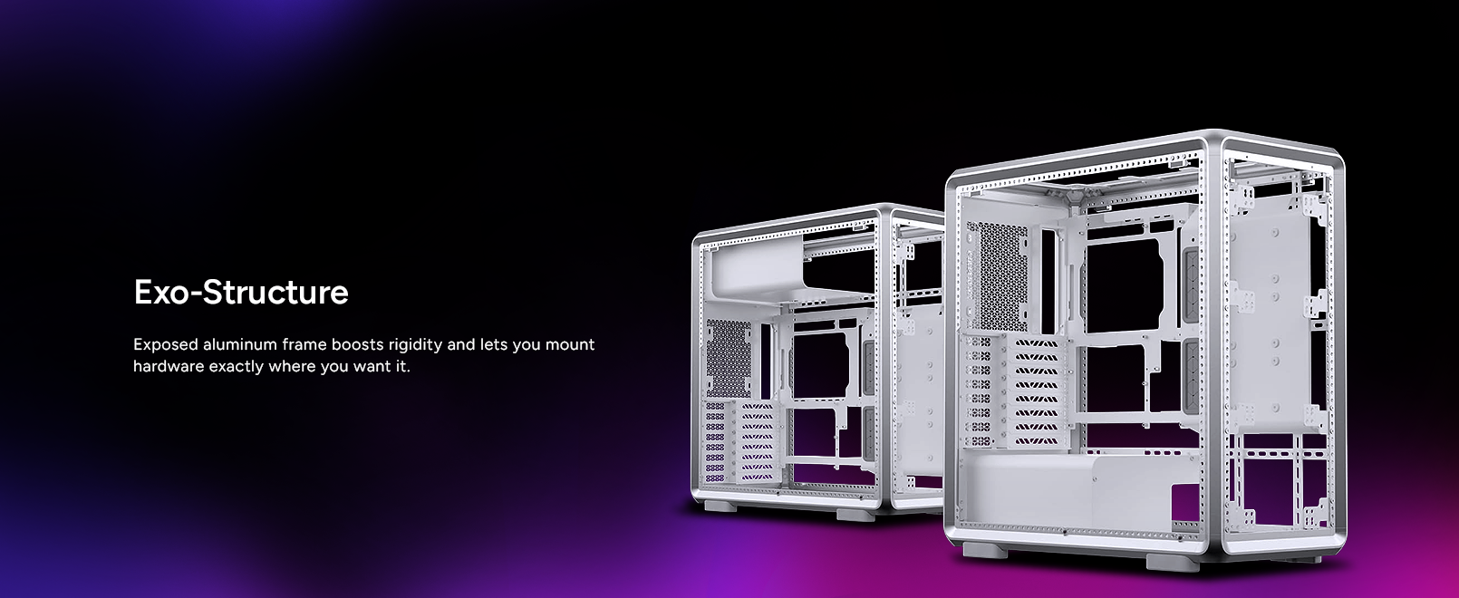 Cooler Master MasterFrame 600 Silver ATX Mid-Tower PC Case