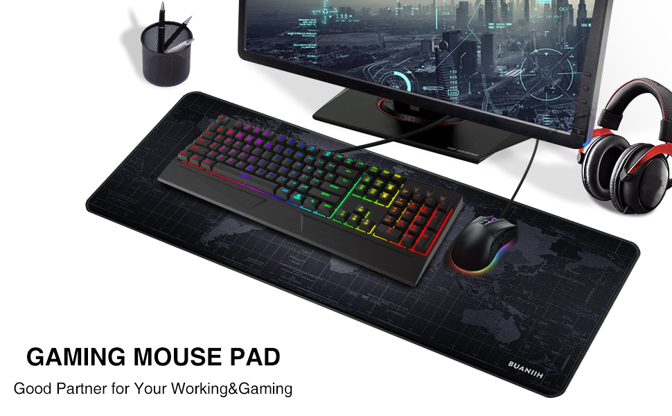 WREWING Gaming Mouse Pad 300x800x2mm Table Pad Large