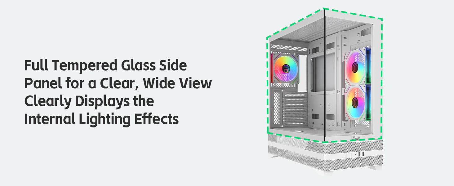 Full Tempered Glass Side Panel