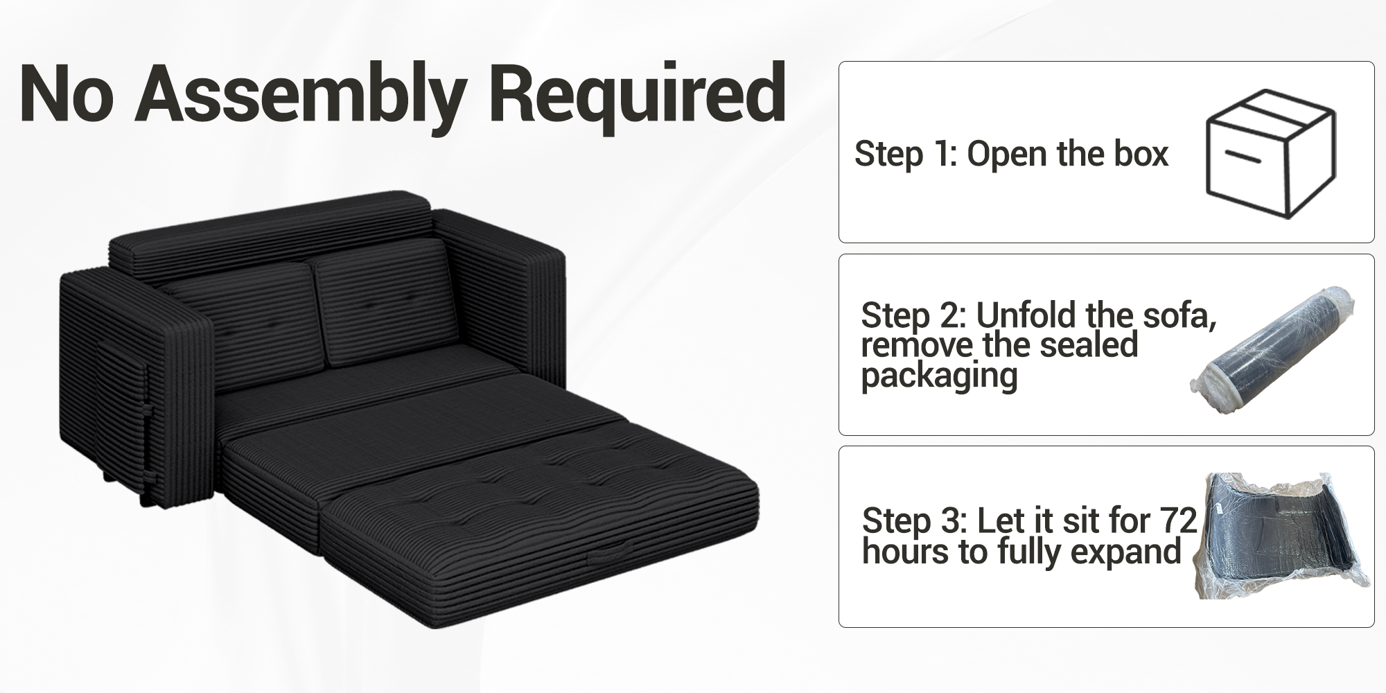 no assembly required