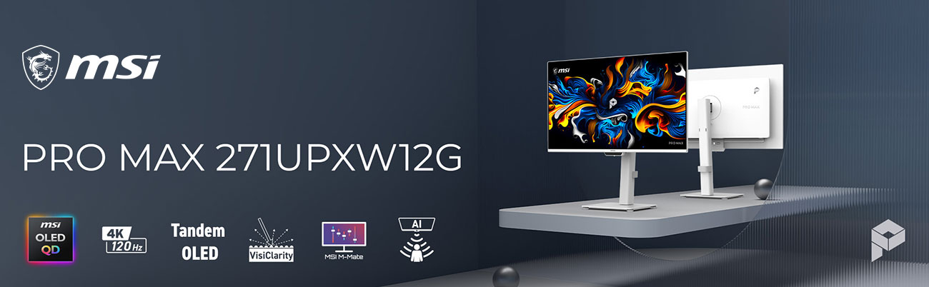 MSI PRO MAX 271UPXW12G Gaming Computer Monitor banner
