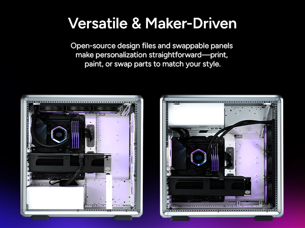 Cooler Master MasterFrame 600 Silver ATX Mid-Tower PC Case