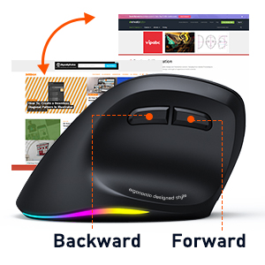 MEASURE YOUR HAND:  Our ergonomic wireless mouse is designed to accommodate both large and medium-s