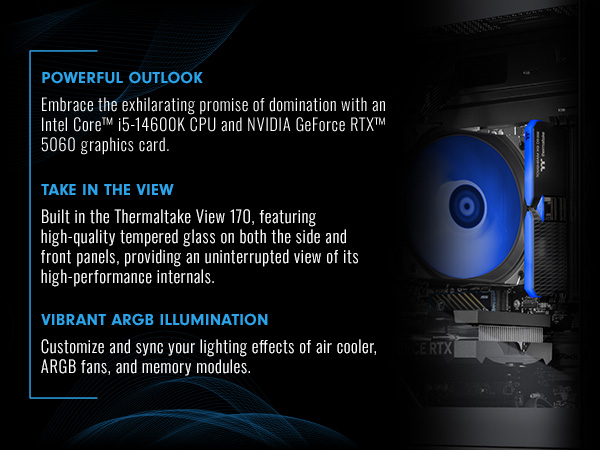 Thermaltake LCGS NE i1460-V170B Gaming Desktop