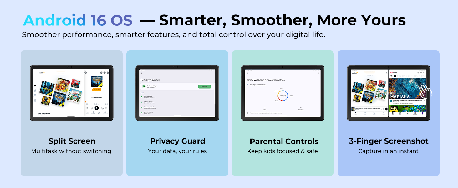 Android 16 OS - Smarter, Smoother, More YoursSmoother performance, smarter features,