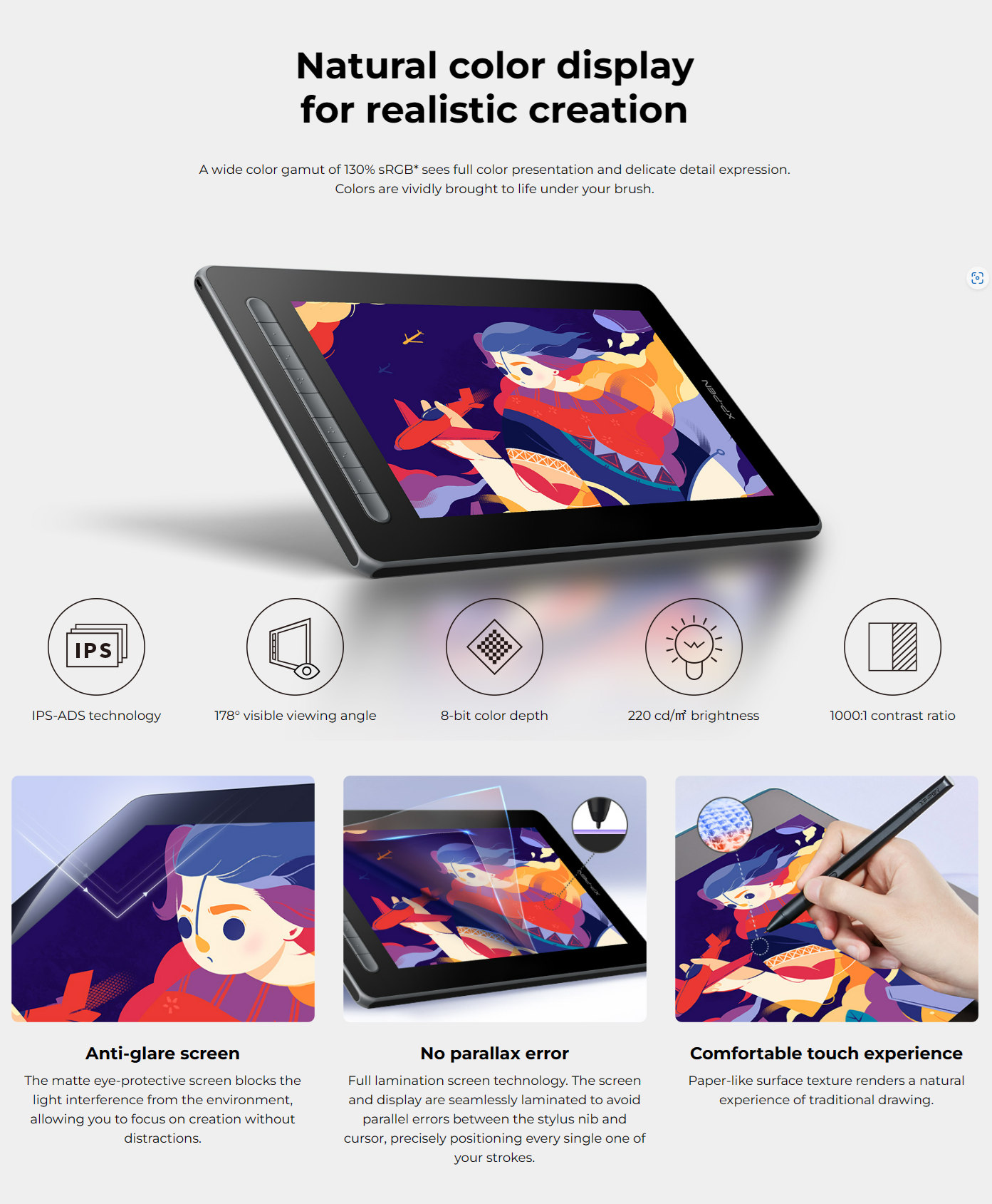 natural color display