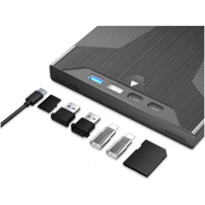 Expansion interface This 7-in-1 multifunction optical drive has an SD card slot, a TF card slot, a U