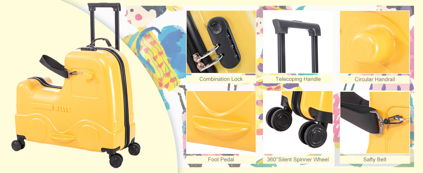 22 inch Kids Ride On Luggage