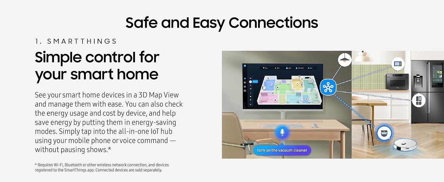 SAMSUNG Movingstyle M7 Smart Monitor with Adjustable Rolling Stand