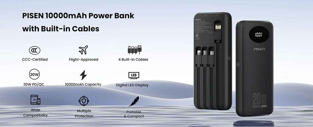 PISEN MagiPi 10000mAh Wireless Powerbank