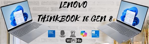 Lenovo ThinkBook 16 Gen 8 Intel Core 5 210H 16" WUXGA Fingerprint Reader Backlit Copilot Win 11 Pro