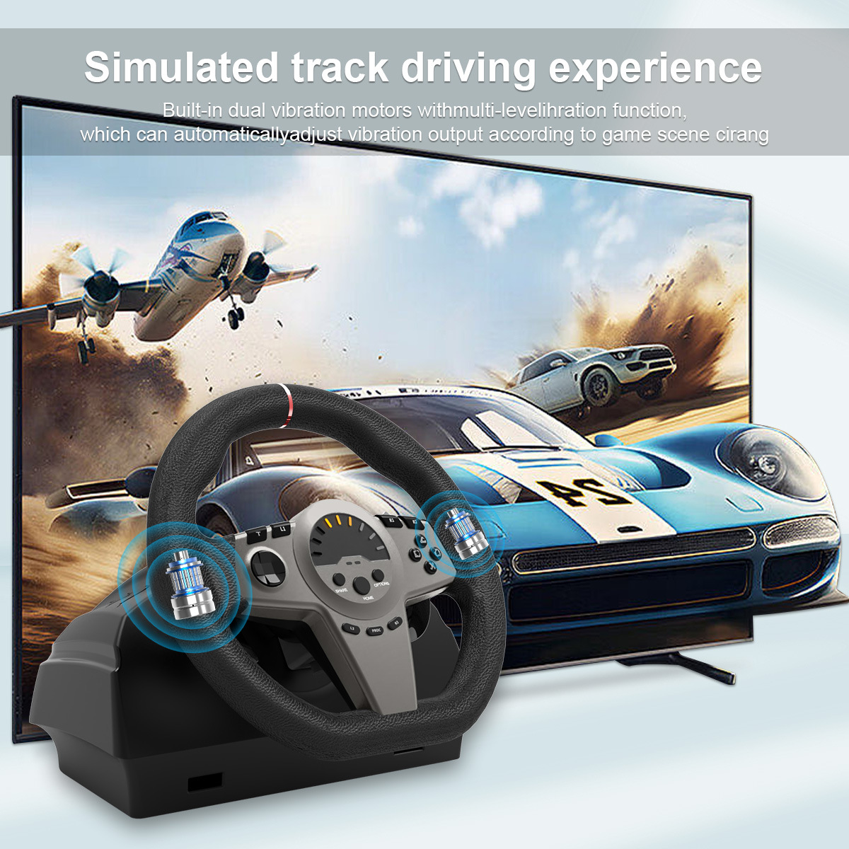 Simulated track driving experience