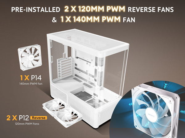  Antec C6 Curve Air White Mid-Tower Case