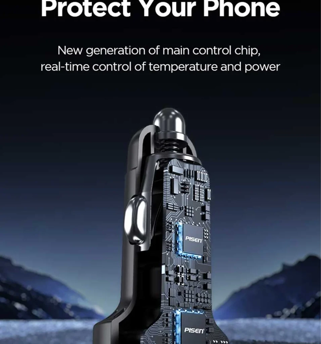 PISEN TP-C79 60W Multi-port Fast Charging Car Charger