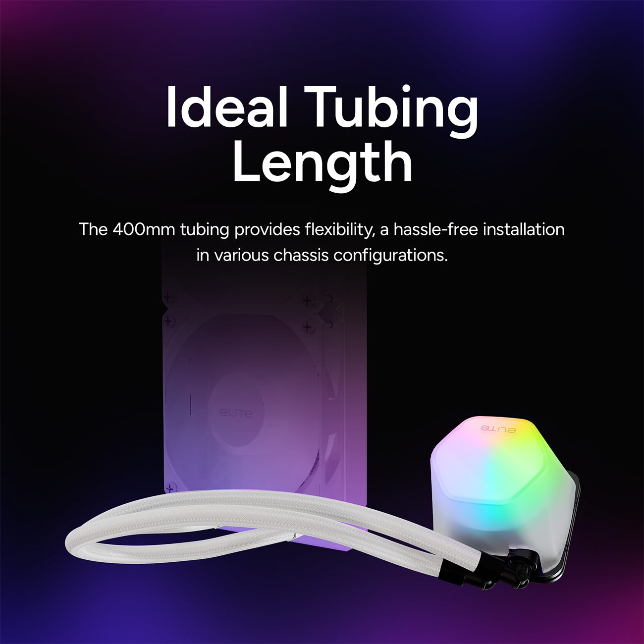 Cooler Master Elite Liquid 360 CPU AIO Cooler - White